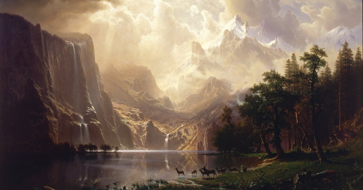 Oil on canvas by Albert Bierstadt