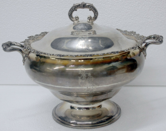 Sterling silver serving bowl